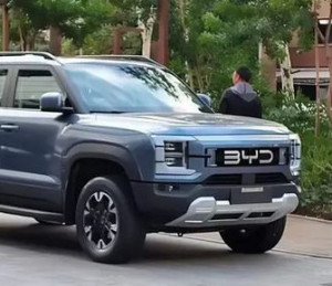 BYD Shark é vista sem nenhuma camuflagem e mostra visual de F-150